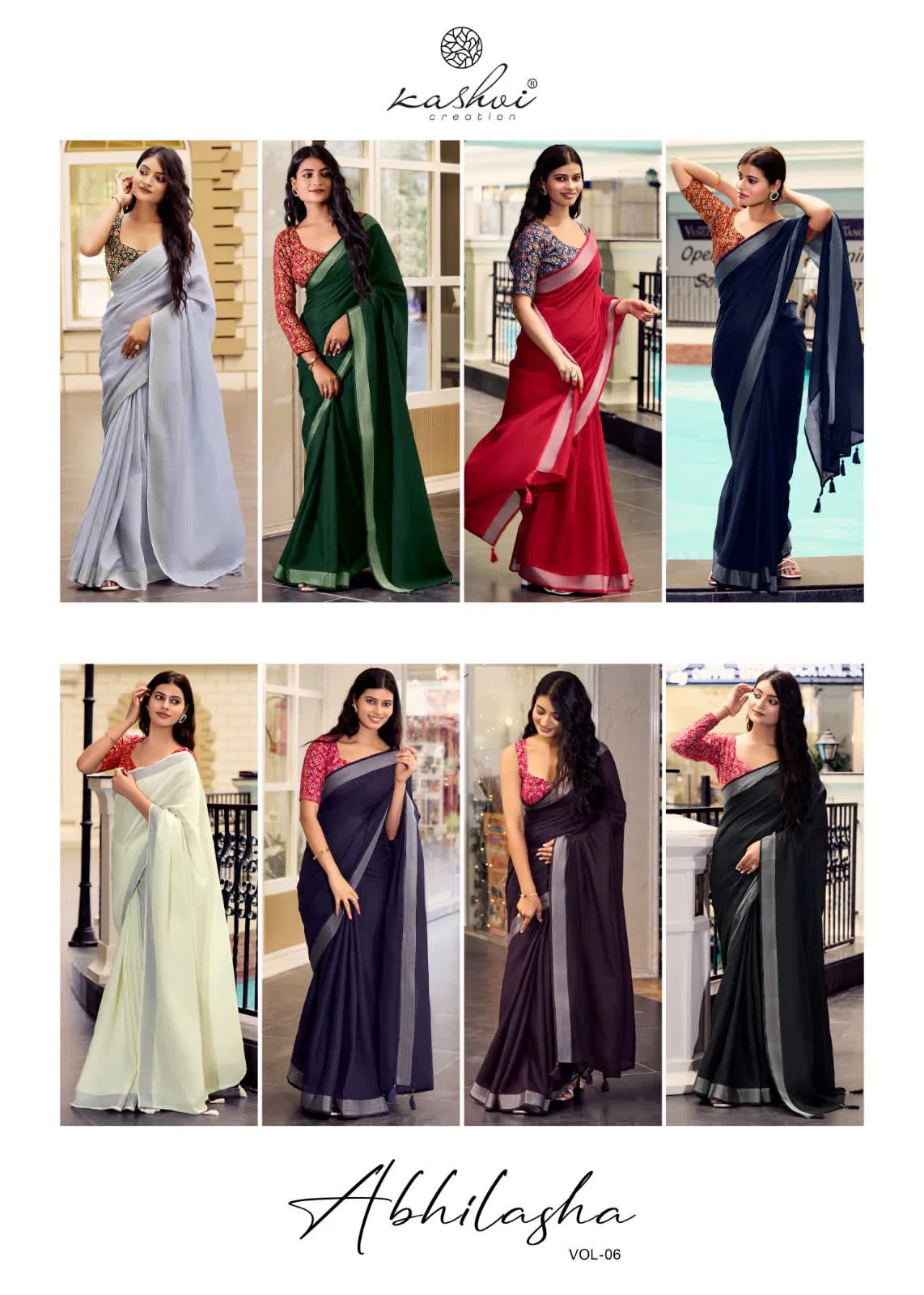Abhilasha Vol 6 By Kashvi Linen Silk With Fancy Saree Wholesale Online